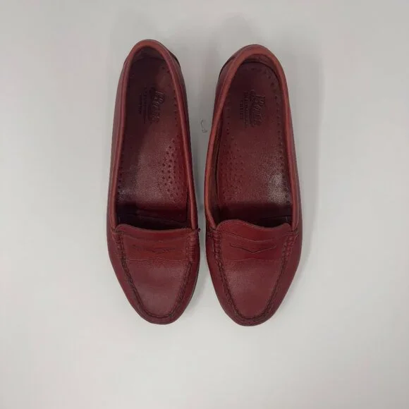 Bass Weejuns Ziggy II Red Leather US 8.5 - Picture 3 of 9